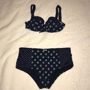 Abercrombie & Fitch Navy Blue Bikini